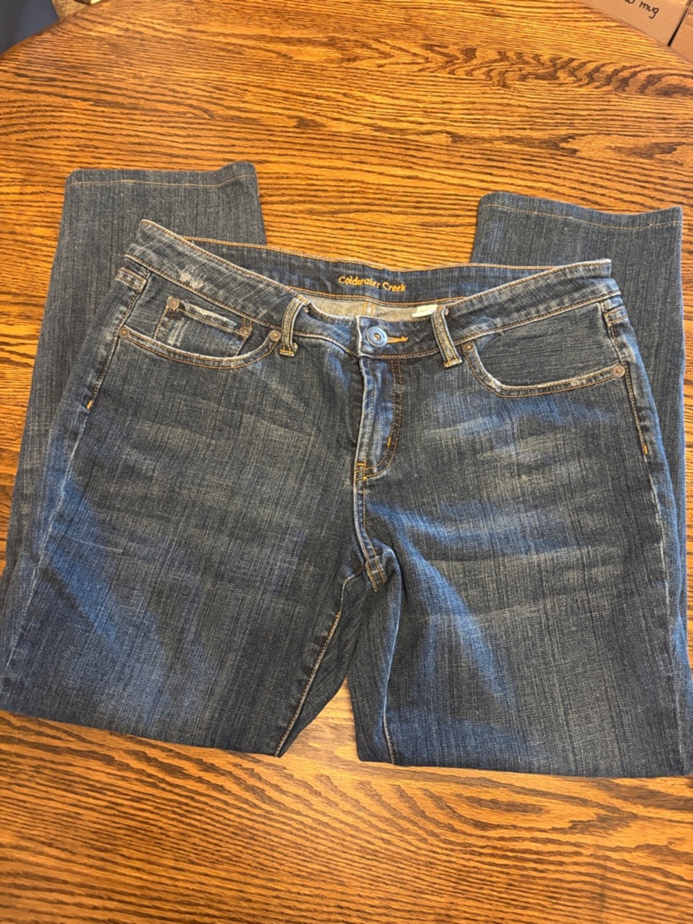 Coldwater Creek Dark Blue Straight-Leg Women's Jeans